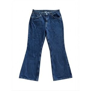 Ragged Jeans Womens Blue Wide Leg Flare Denim Jeans Medium Wash Size 36 29x30